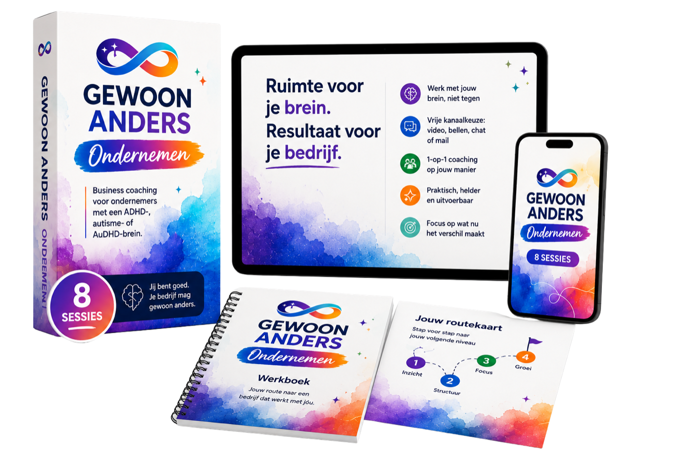 Gewoon Anders Ondernemen: acht sessies met werkboek en routekaart